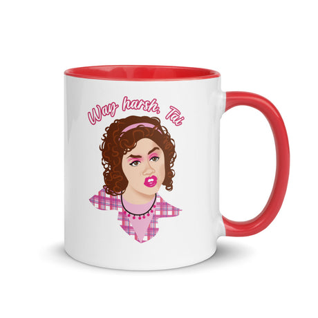 Debut garment mockup | Way Harsh (Mug) | Red