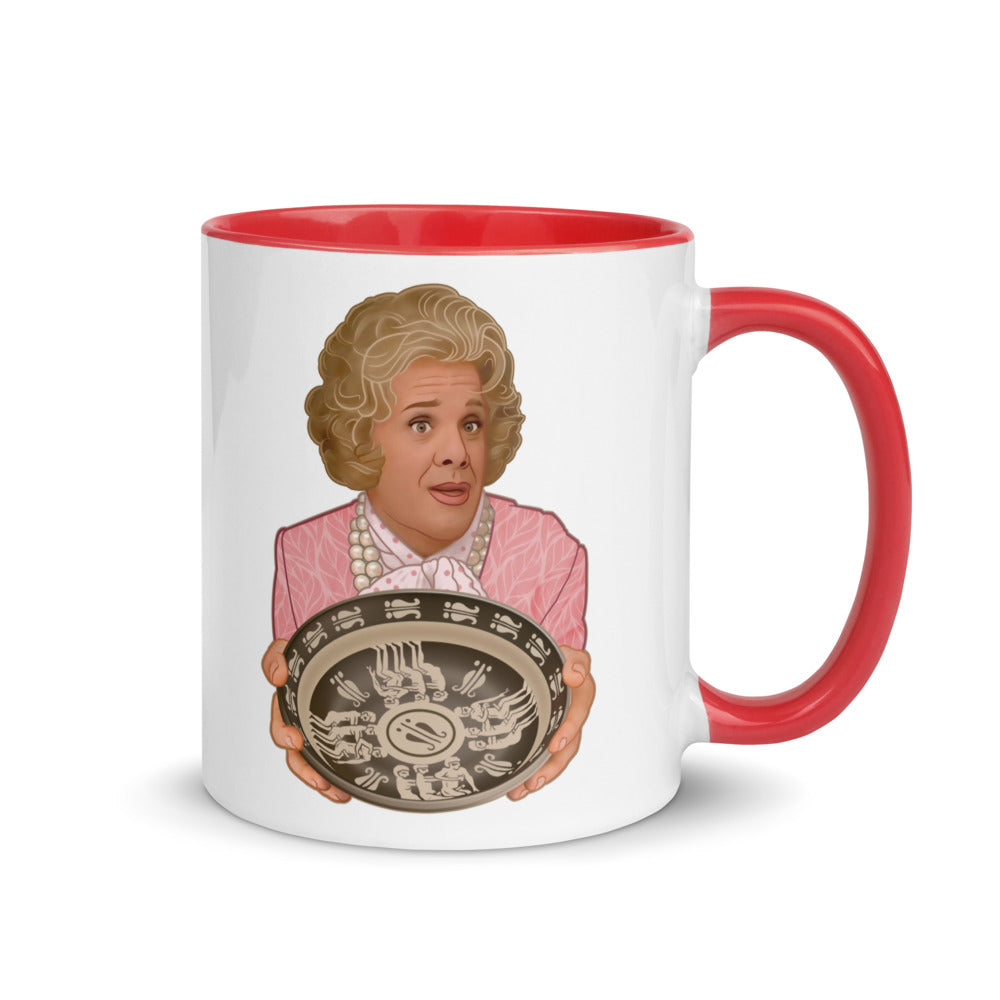 Debut garment mockup | Leapfrog (Mug) | Red
