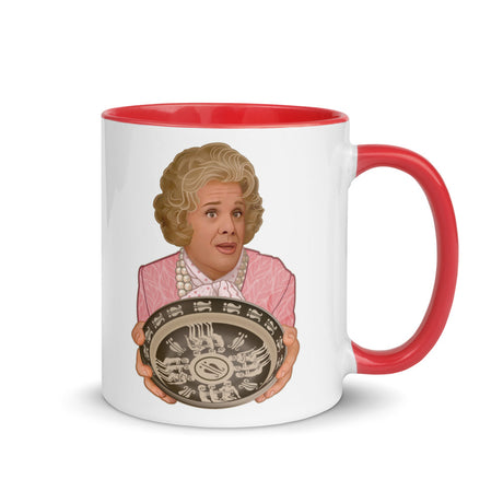 Debut garment mockup | Leapfrog (Mug) | Red