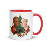 Debut garment mockup | I Hope You're Merry (Mug) | Red