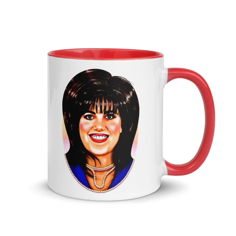 Debut garment mockup | Pearl Necklace (Mug) | Red
