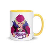 Debut garment mockup | May the Odds (Mug) | Yellow