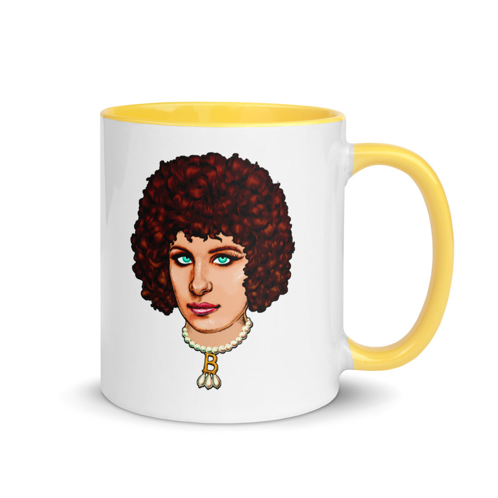 Debut garment mockup | Don’t Boleyn on My Parade (Mug) | Yellow