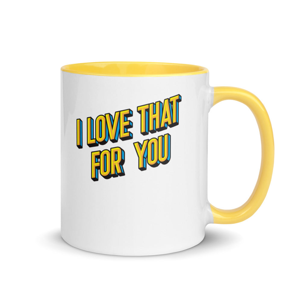 Debut garment mockup | I Love That For You (Mug) | Yellow
