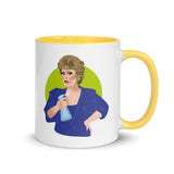 Debut garment mockup | Flames of Desire (Mug) | Yellow