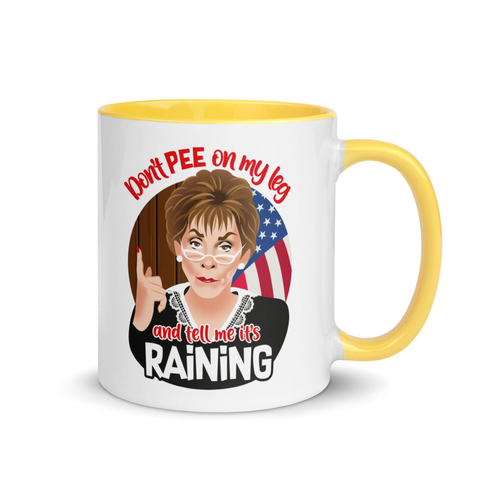 Debut garment mockup | Justice (Mug) | Yellow