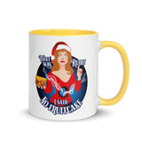 Debut garment mockup | Rude Fruitcake (Mug) | Yellow