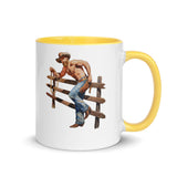 Debut garment mockup | Giddy Up (Mug) | Yellow
