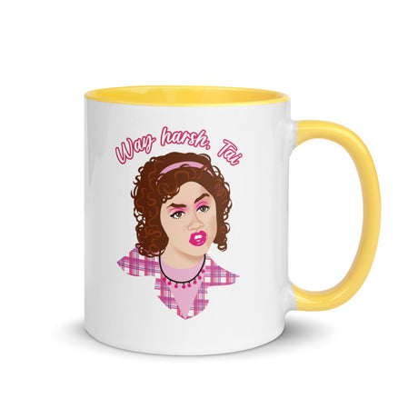 Debut garment mockup | Way Harsh (Mug) | Yellow