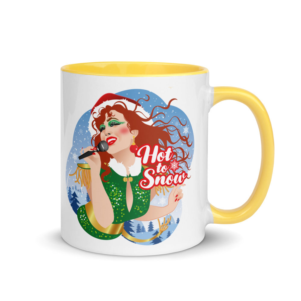 Debut garment mockup | Hot To Snow (Mug) | Yellow