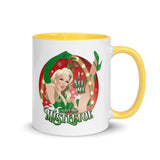 Debut garment mockup | I See Me Under the Mistletoe (Mug) | Yellow