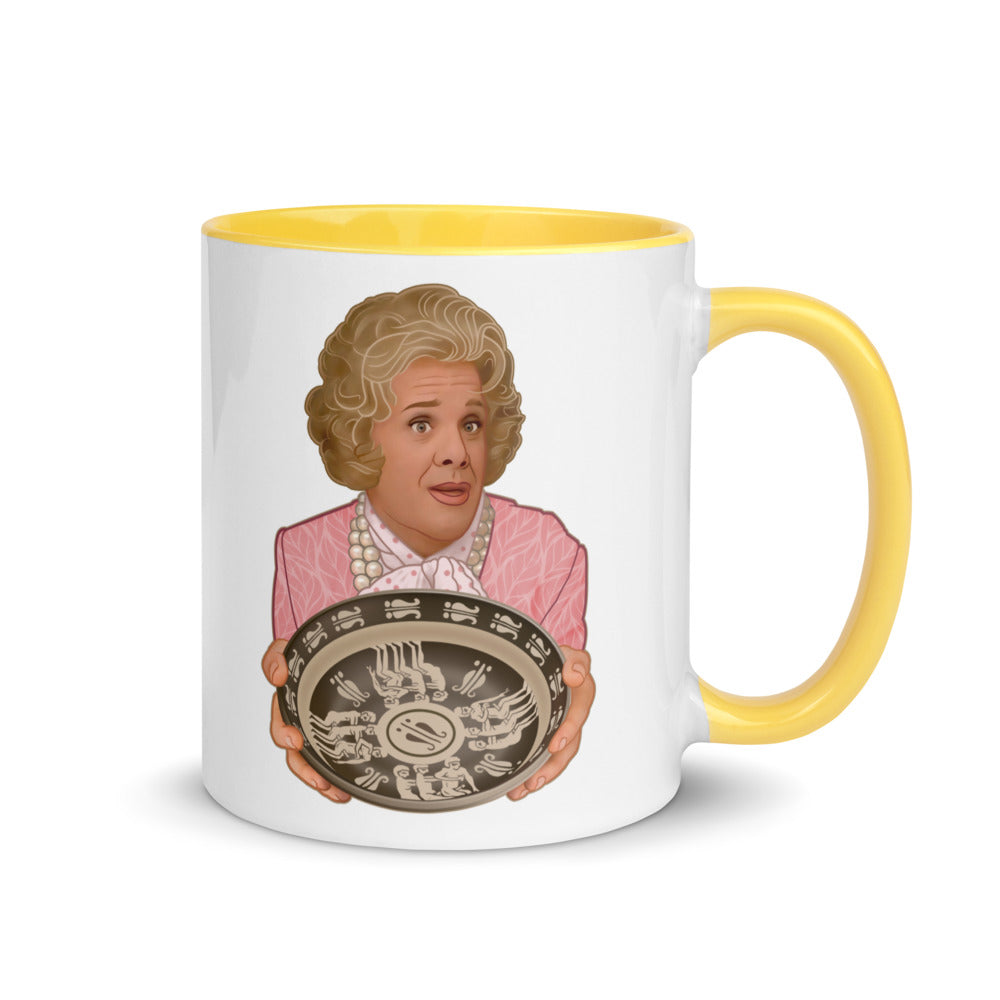 Debut garment mockup | Leapfrog (Mug) | Yellow