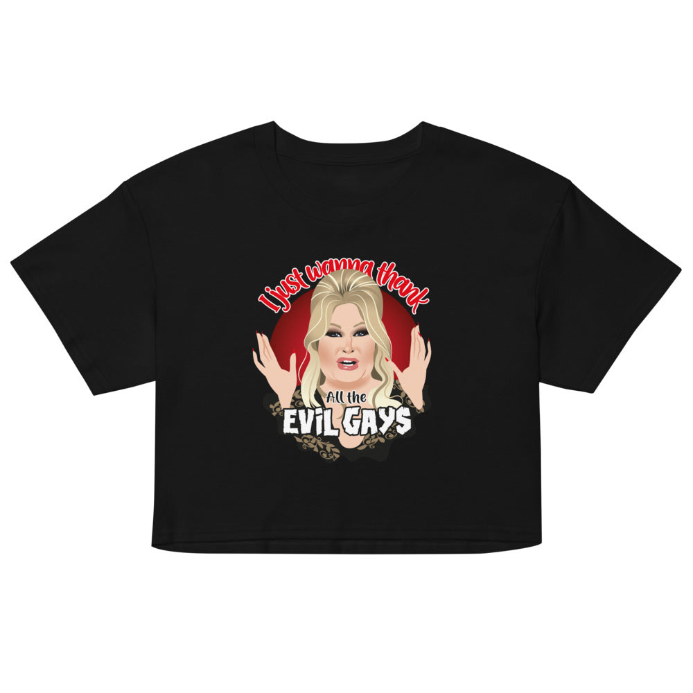 Evil Gays (Crop Top) - Black
