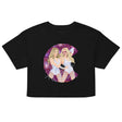 Debut garment mockup | Cell Block Pop (Crop Top) | Black