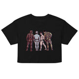 Debut garment mockup | Monster Jocks (Crop Top) | Black