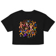 Debut garment mockup | Can't Stop Won't Stop (Crop Top) | Black