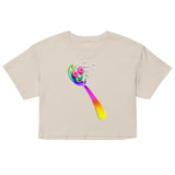 Spooning Leads to Forking (Crop Top) - Bone