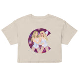 Debut garment mockup | Cell Block Pop (Crop Top) | Bone