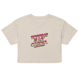 Debut garment mockup | Topping Is My Cardio (Crop Top) | Bone