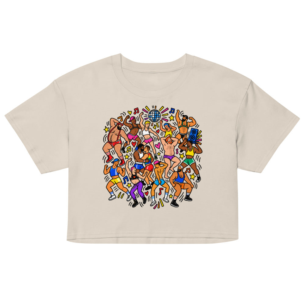 Debut garment mockup | Can't Stop Won't Stop (Crop Top) | Bone