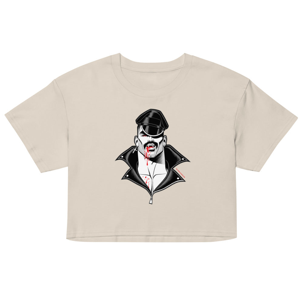 Debut garment mockup | Bloodsucker (Crop Top) | Bone