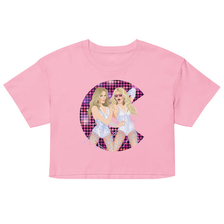 Debut garment mockup | Cell Block Pop (Crop Top) | Bubblegum