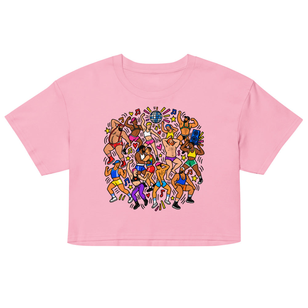 Debut garment mockup | Can't Stop Won't Stop (Crop Top) | Bubblegum