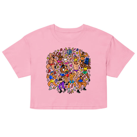 Debut garment mockup | Can't Stop Won't Stop (Crop Top) | Bubblegum