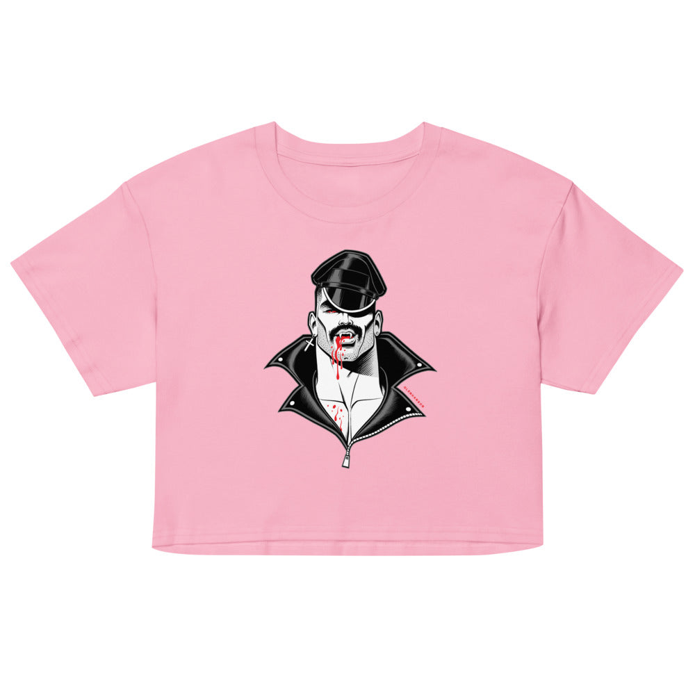 Debut garment mockup | Bloodsucker (Crop Top) | Bubblegum