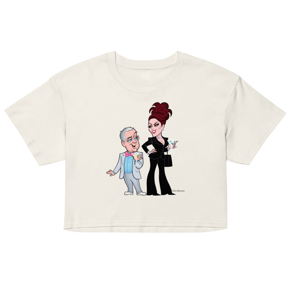 Debut garment mockup | Well Well Well (Crop Top) | Ecru