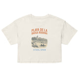 Debut garment mockup | Playa de la Bassa Rodone (Crop Top) | Ecru