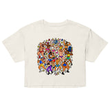 Debut garment mockup | Can't Stop Won't Stop (Crop Top) | Ecru