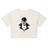 Debut garment mockup | Bloodsucker (Crop Top) | Ecru