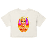 Debut garment mockup | Big Boss Energy (Crop Top) | Ecru