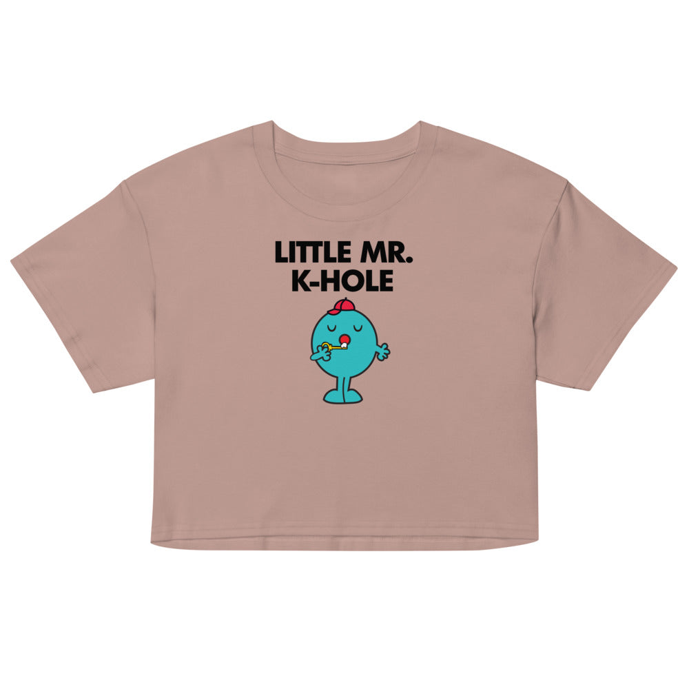 Little Mr. K-Hole (Crop Top) - Hazy Pink