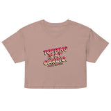 Debut garment mockup | Topping Is My Cardio (Crop Top) | Hazy Pink