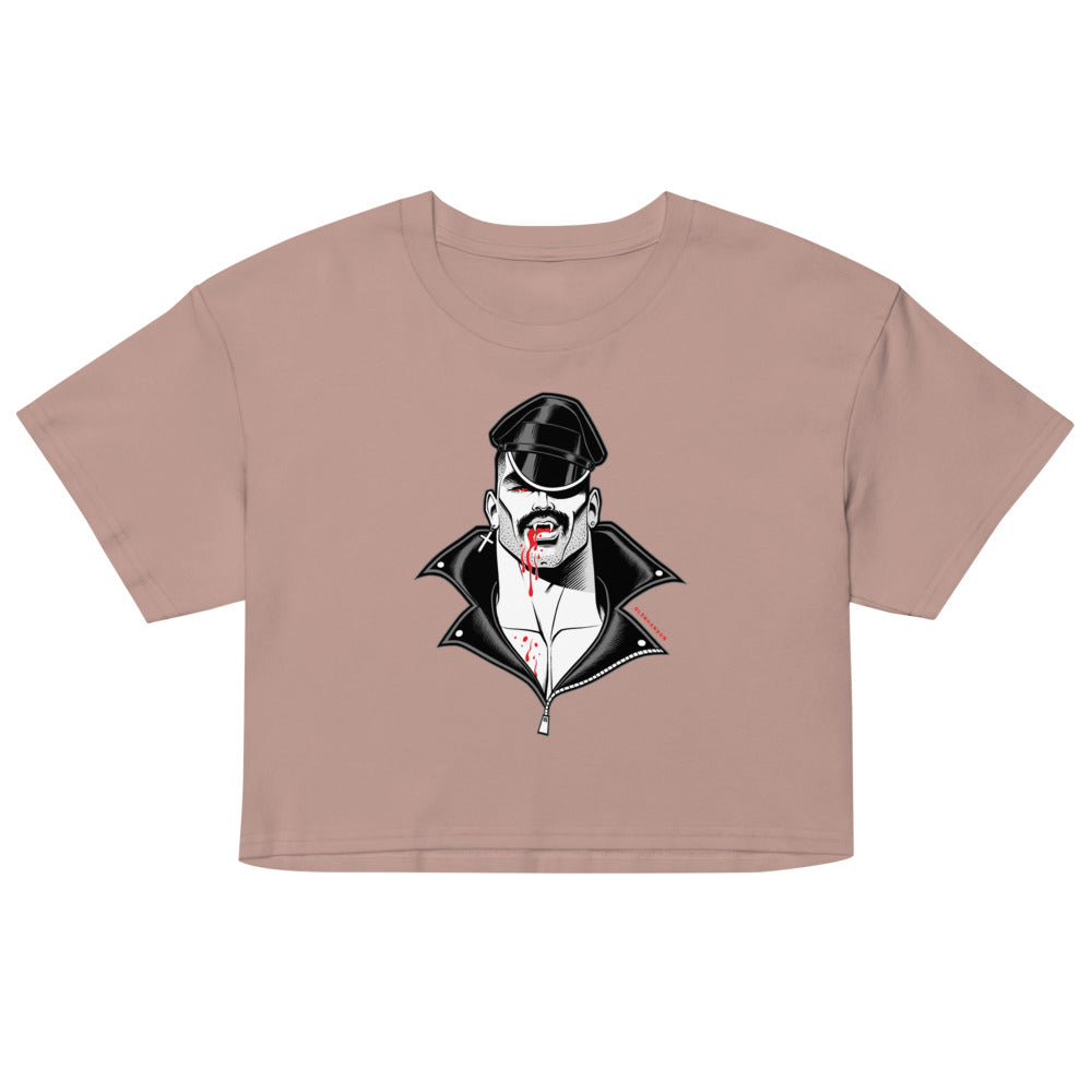 Debut garment mockup | Bloodsucker (Crop Top) | Hazy Pink