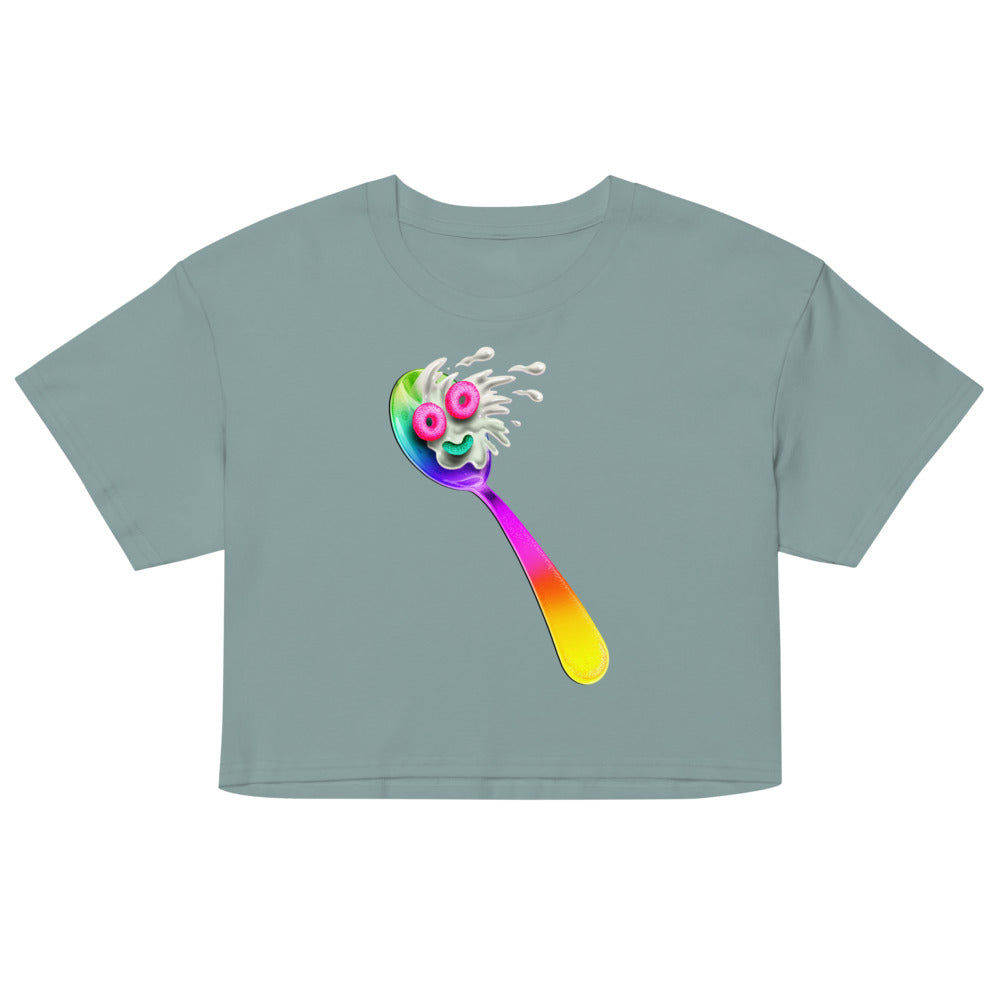 Spooning Leads to Forking (Crop Top) - Mineral