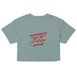 Debut garment mockup | Topping Is My Cardio (Crop Top) | Mineral