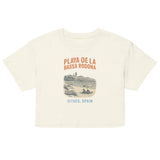 Debut garment mockup | Playa de la Bassa Rodone (Crop Top) | Natural