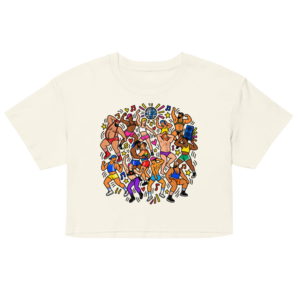 Debut garment mockup | Can't Stop Won't Stop (Crop Top) | Natural