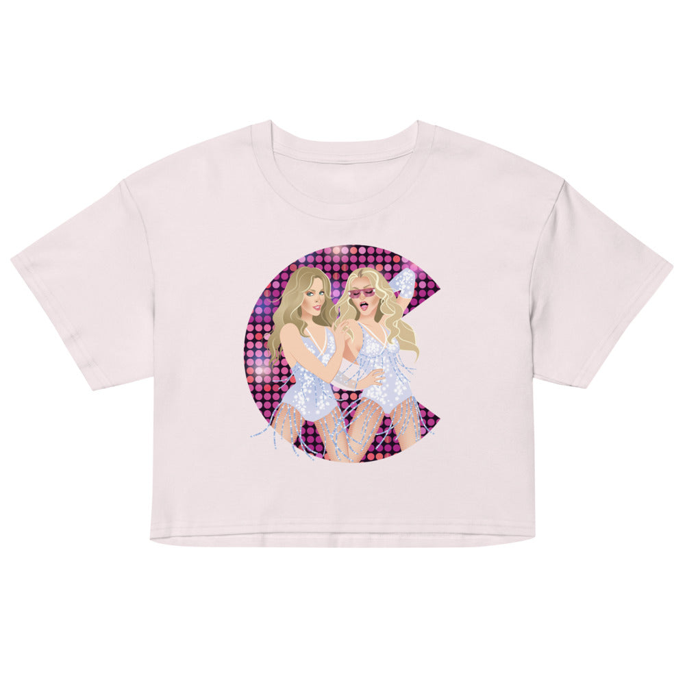 Debut garment mockup | Cell Block Pop (Crop Top) | Orchid