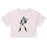 Debut garment mockup | Permission to Land (Crop Top) | Orchid
