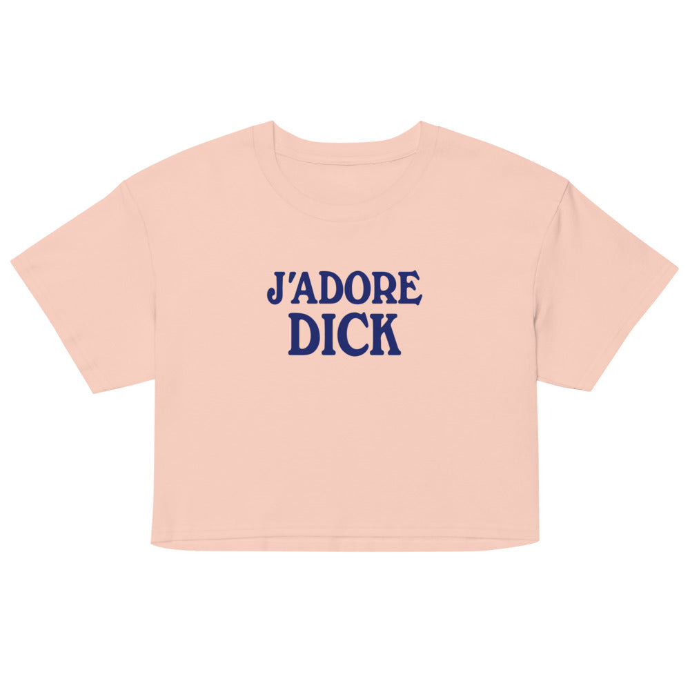 J'Adore Dick (Crop Top) - Pale Pink