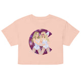 Debut garment mockup | Cell Block Pop (Crop Top) | Pale Pink