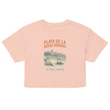 Debut garment mockup | Playa de la Bassa Rodone (Crop Top) | Pale Pink