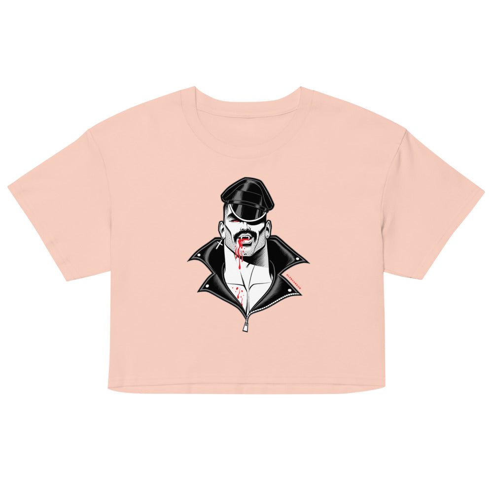 Debut garment mockup | Bloodsucker (Crop Top) | Pale Pink