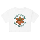 Emotional Support Bottom (Crop Top) - White