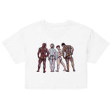 Debut garment mockup | Monster Jocks (Crop Top) | White