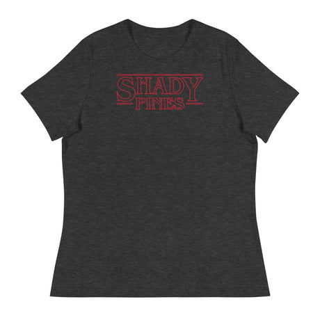 Debut garment mockup | Shady Pines (Women's) | Dark Grey Heather